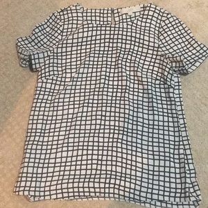 Loft Black and White Blouse